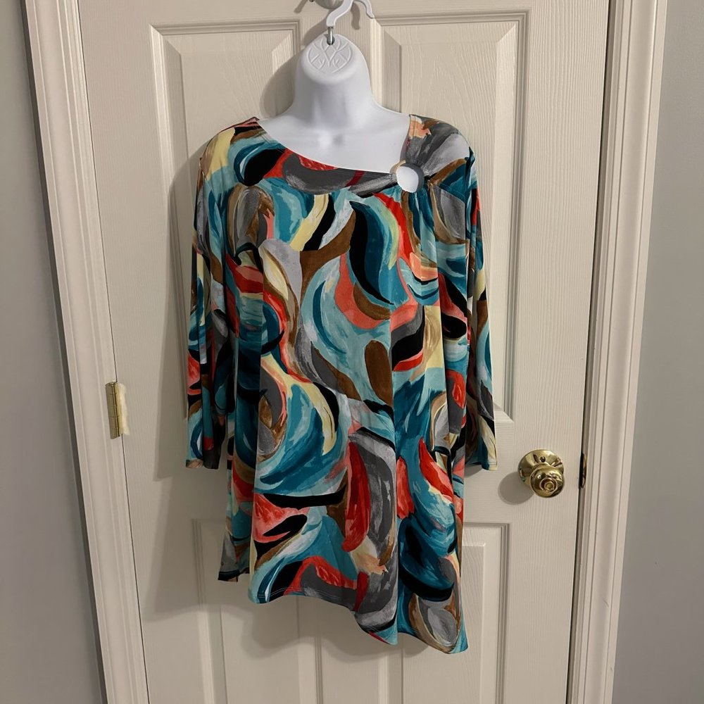 JM Collection Blouse - Picture 1 of 4